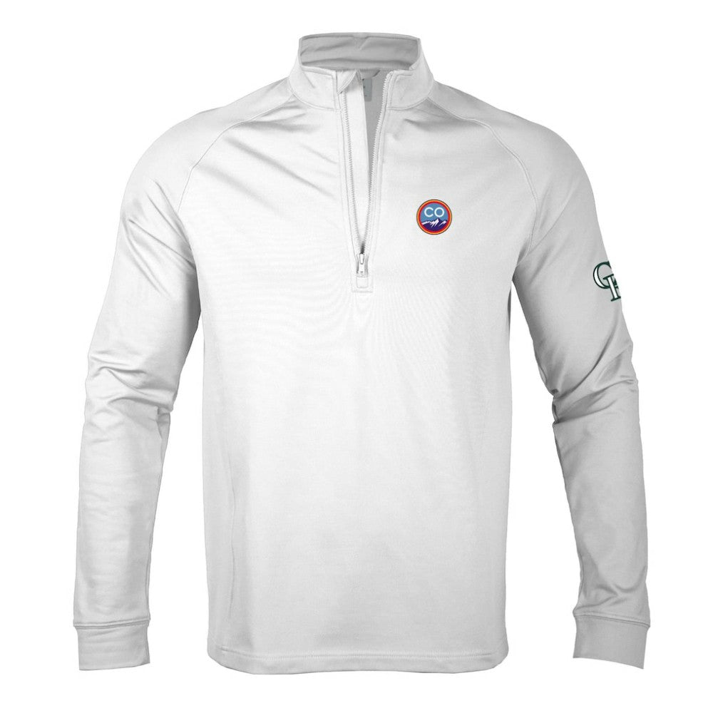 Colorado Rockies Levelwear City Connect Calibre Insignia Core Quarter-Zip Pullover Top Clearance