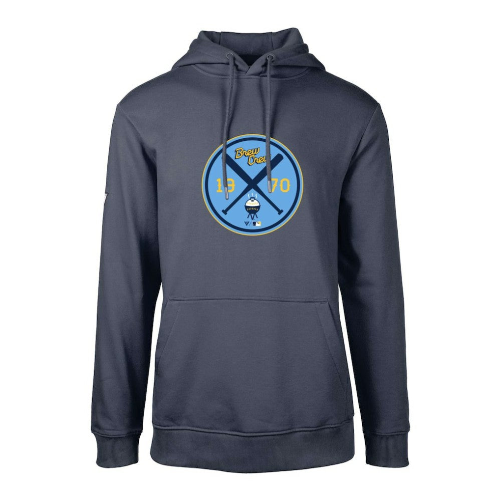 Milwaukee Brewers Levelwear City Connect Podium Strike Pullover Hoodie Online