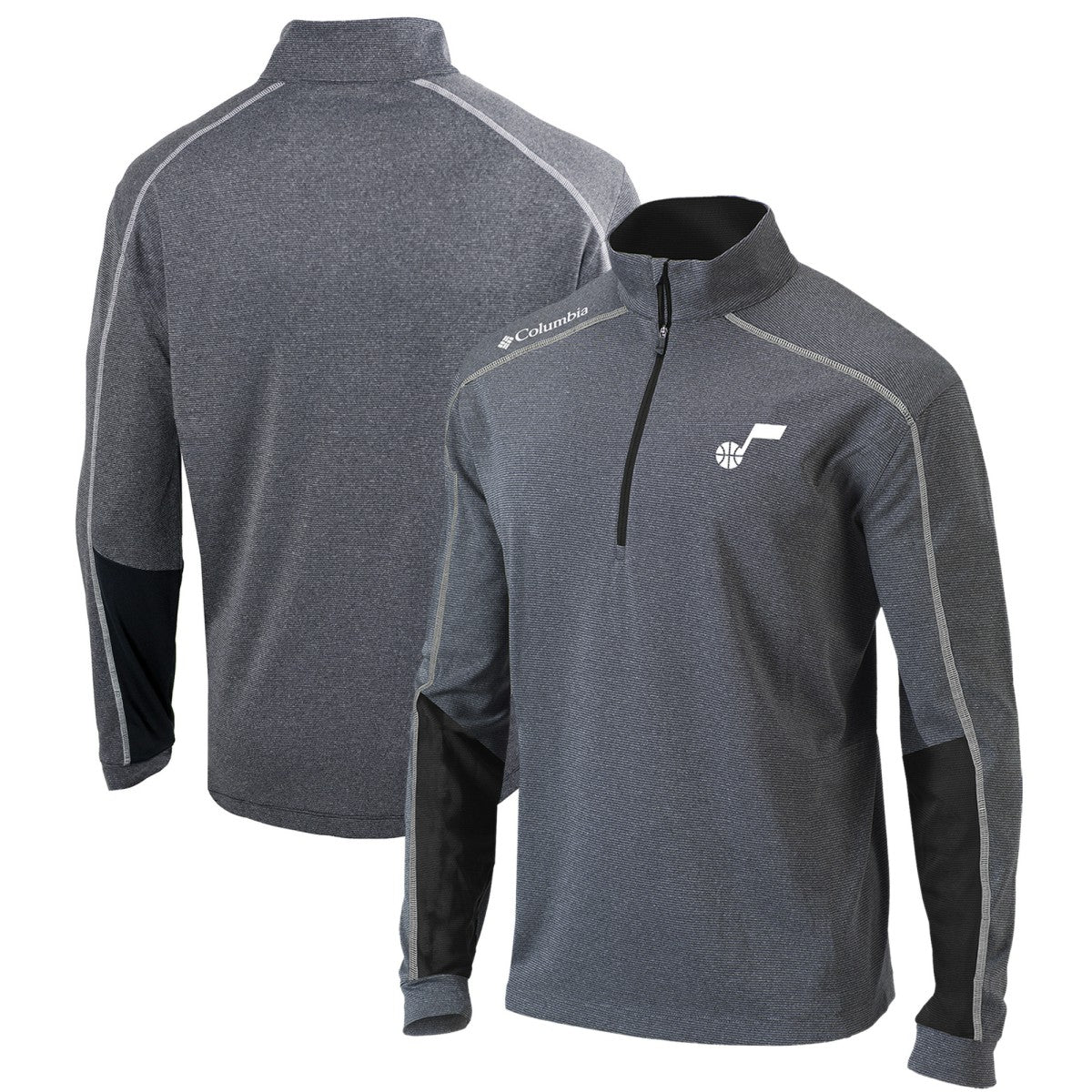 Columbia - Utah Jazz Omni-Wick Shotgun 2.0 Quarter-Zip Pullover Top - Black