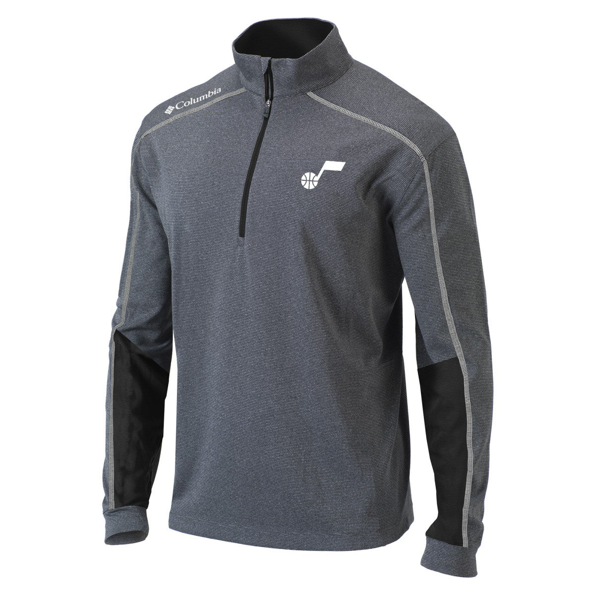 Columbia - Utah Jazz Omni-Wick Shotgun 2.0 Quarter-Zip Pullover Top - Black