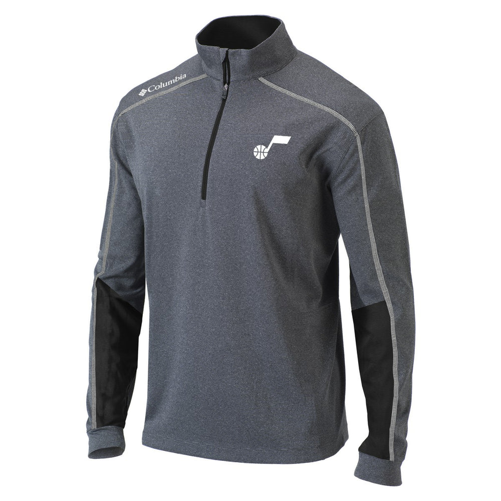 Columbia - Utah Jazz Omni-Wick Shotgun 2.0 Quarter-Zip Pullover Top - Black