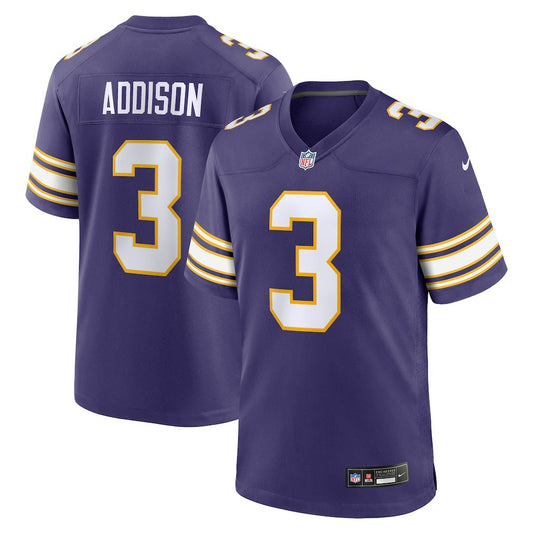 Jordan Addison Minnesota Vikings Alternate Game Jersey - Purple | NFL Jerseys