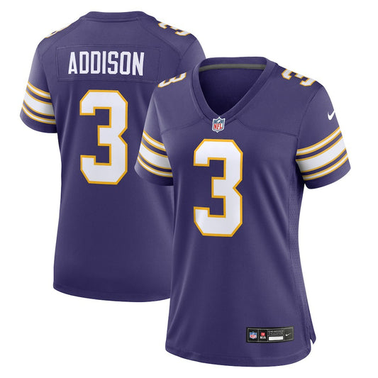 Jordan Addison Minnesota Vikings Women's Alternate Game Jersey - Purple | NFL Jerseys