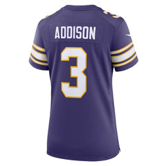 Jordan Addison Minnesota Vikings Women's Alternate Game Jersey Purple - Nike