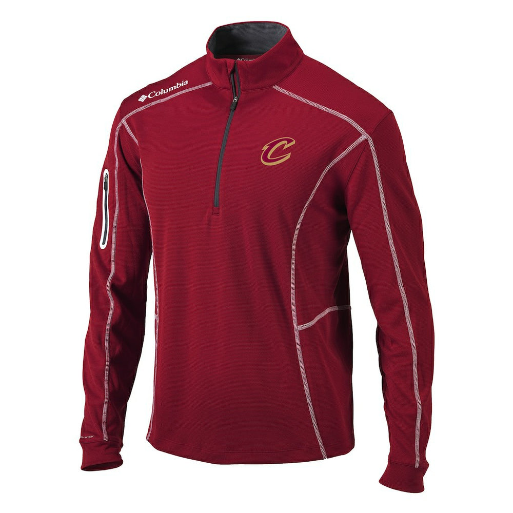 Columbia - Cleveland Cavaliers Omni-Wick Shotgun Quarter-Zip Pullover Top - Wine