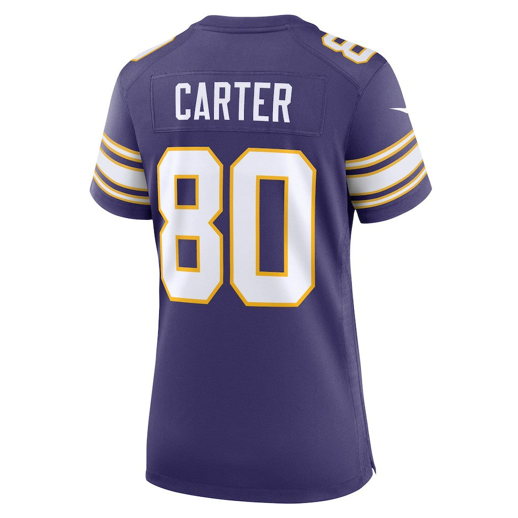 Cris Carter Minnesota Vikings Women's Classic Retired Player Game Jersey Purple - Nike
