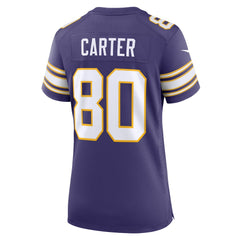 Cris Carter Minnesota Vikings Women's Classic Retired Player Game Jersey Purple - Nike