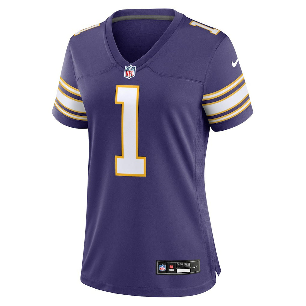 Warren Moon Minnesota Vikings Women's Classic Retired Player Game Jersey Purple - Nike