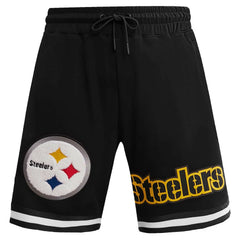 Pittsburgh Steelers Pro Standard Classic Chenille Shorts Black - NFL