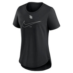 Tampa Bay Rays Nike Women's Big Swoosh Tri-Blend Scoop Neck T-Shirt Clearance