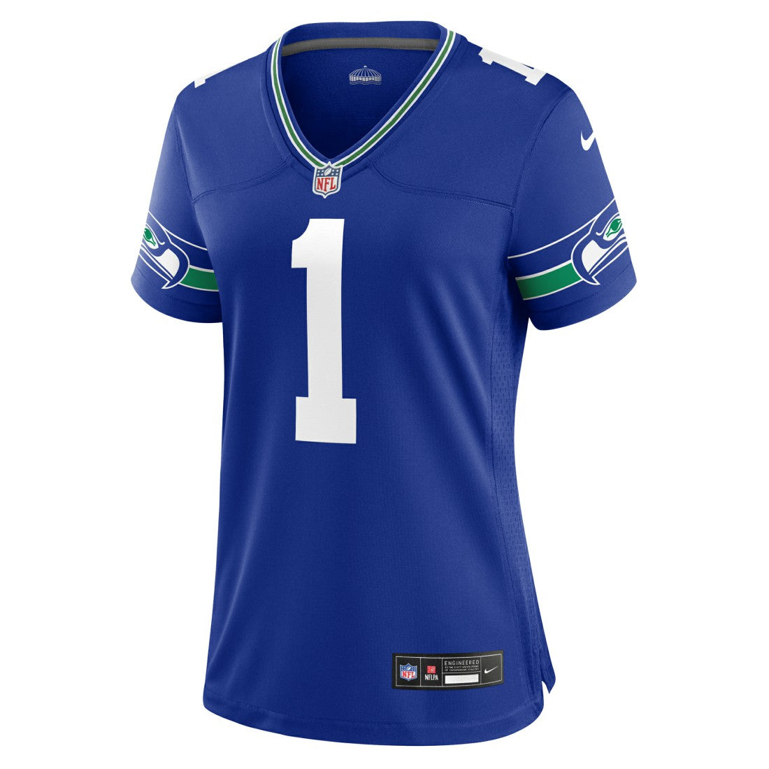 Warren Moon Seattle Seahawks Women's Throwback Retired Player Game Jersey Royal - Nike