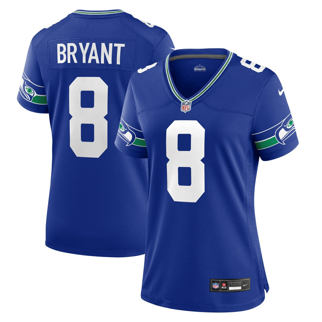 Coby Bryant Seattle Seahawks Women's Throwback Player Game Jersey Royal - Nike