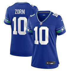 Jim Zorn Seattle Seahawks Women's Throwback Retired Player Game Jersey Royal - Nike