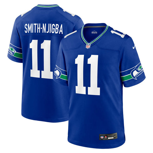 Jaxon Smith-Njigba Seattle Seahawks Throwback Player Game Jersey - Royal | NFL Jerseys