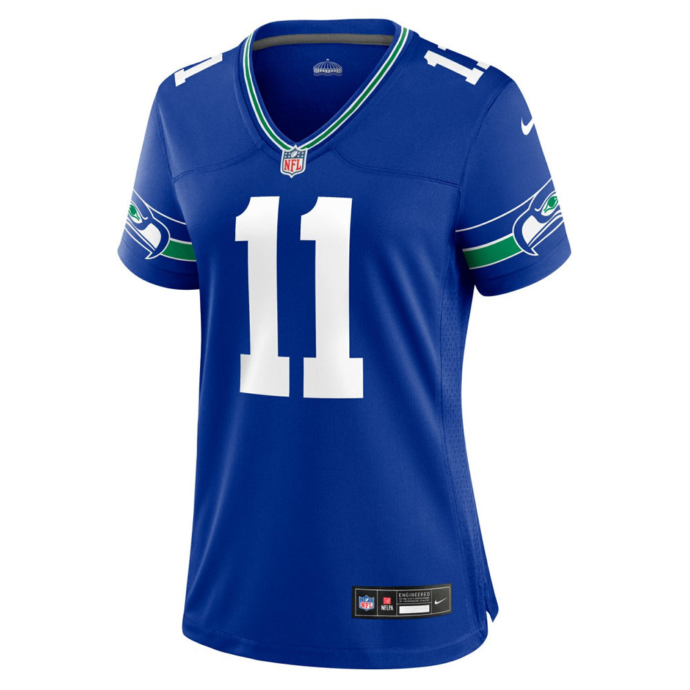Jaxon Smith-Njigba Seattle Seahawks Women's Throwback Player Game Jersey Royal - Nike
