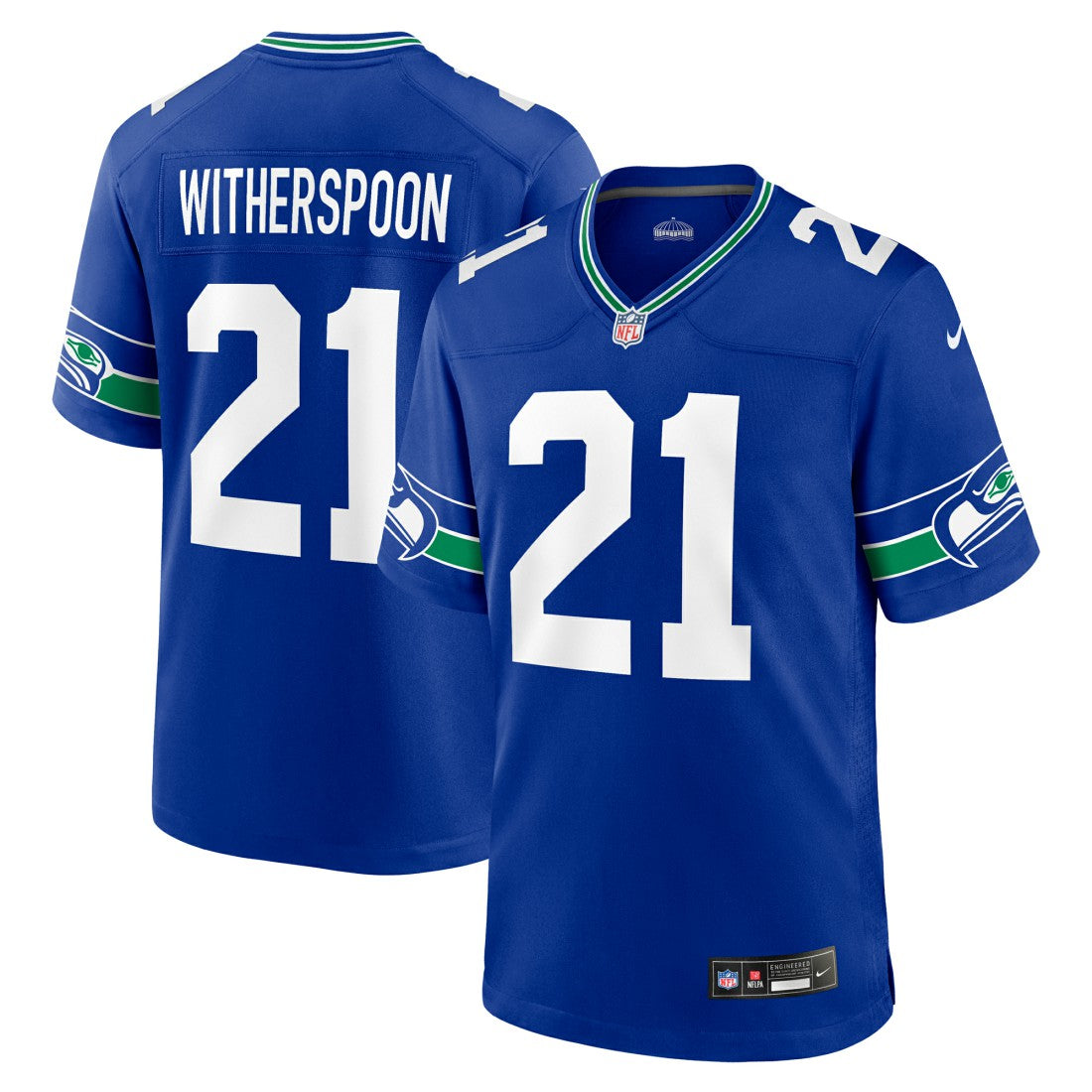 Devon Witherspoon Seattle Seahawks Throwback Player Game Jersey - Royal | NFL Jerseys
