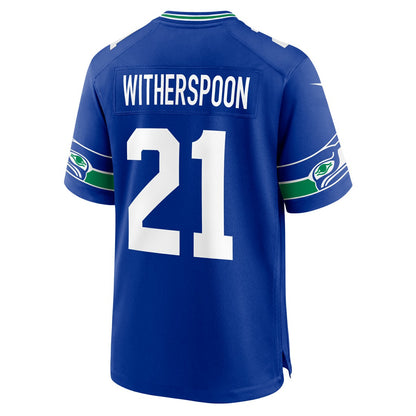 Devon Witherspoon Seattle Seahawks Throwback Player Game Jersey - Royal | NFL Jerseys