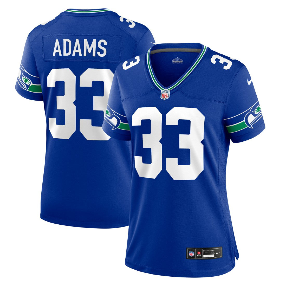 Jamal Adams Seattle Seahawks Women's Throwback Player Game Jersey Royal - Nike
