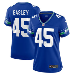Kenny Easley Seattle Seahawks Women's Throwback Retired Player Game Jersey Royal - Nike