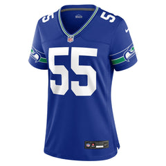 Brian Bosworth Seattle Seahawks Women's Throwback Retired Player Game Jersey Royal - Nike