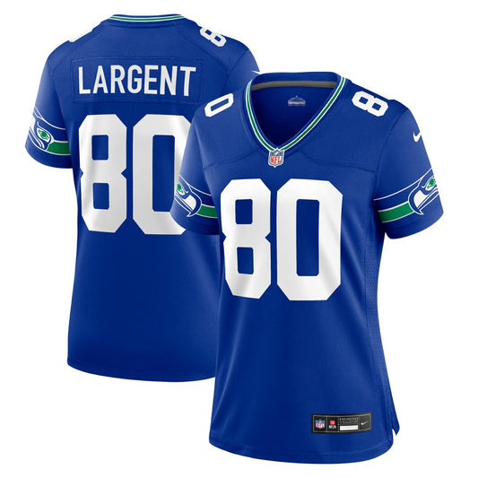 Steve Largent Seattle Seahawks Women's Throwback Retired Player Game Jersey - Royal | NFL Jerseys