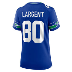 Steve Largent Seattle Seahawks Women's Throwback Retired Player Game Jersey Royal - Nike