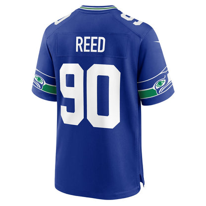 Jarran Reed Seattle Seahawks Alternate Game Jersey - Royal | NFL Jerseys