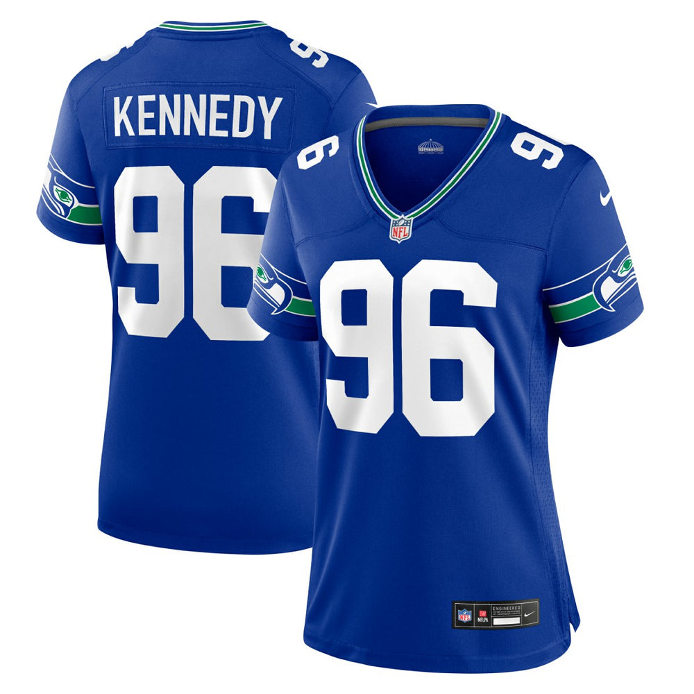 Cortez Kennedy Seattle Seahawks Women's Throwback Player Game Jersey Royal - Nike