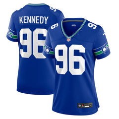Cortez Kennedy Seattle Seahawks Women's Throwback Player Game Jersey Royal - Nike