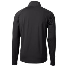 Philadelphia Eagles Cutter & Buck Adapt Eco Knit Hybrid Recycled Quarter-Zip Pullover Jacket Black - NFL