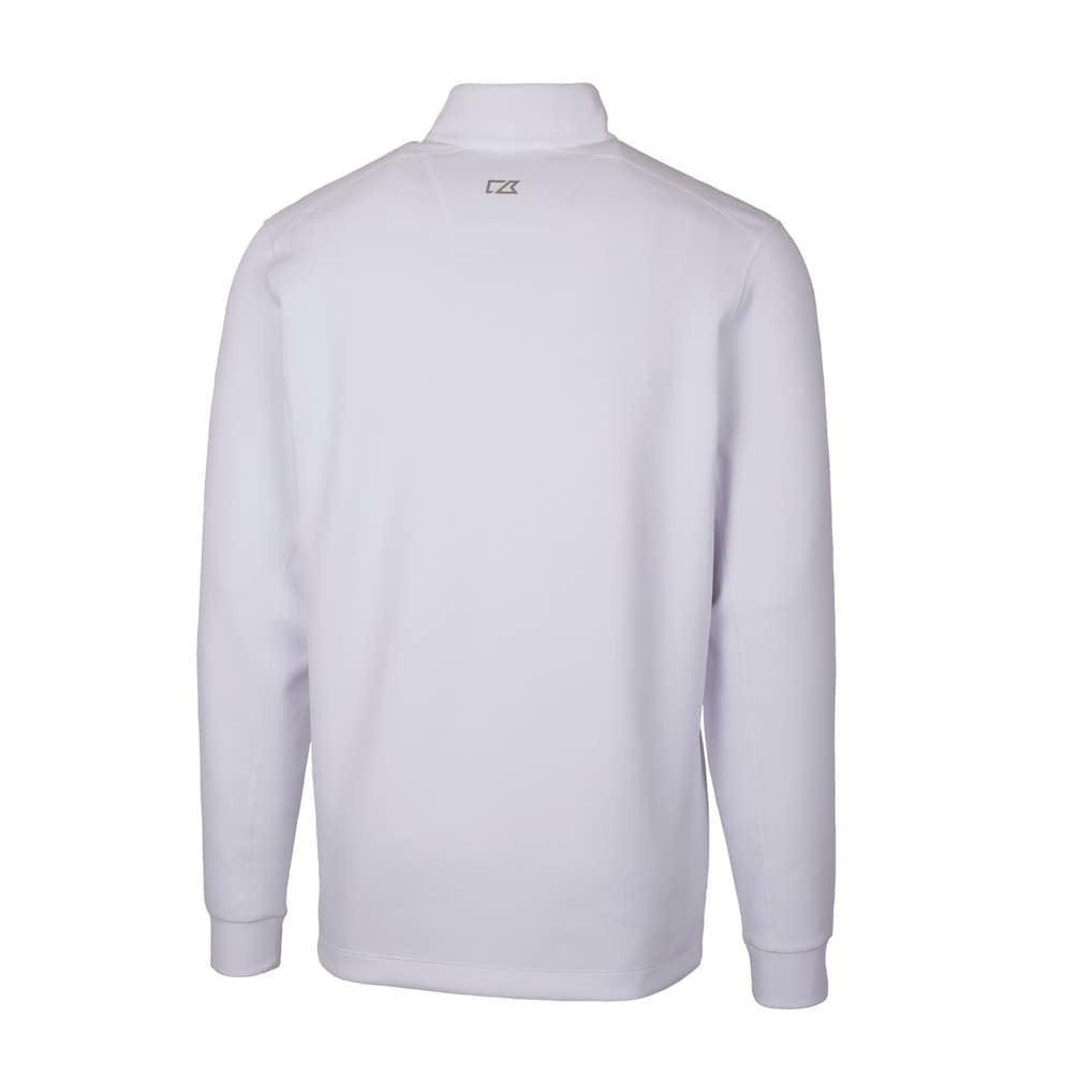 Philadelphia Eagles Cutter & Buck Traverse Stretch Quarter-Zip Pullover White - NFL