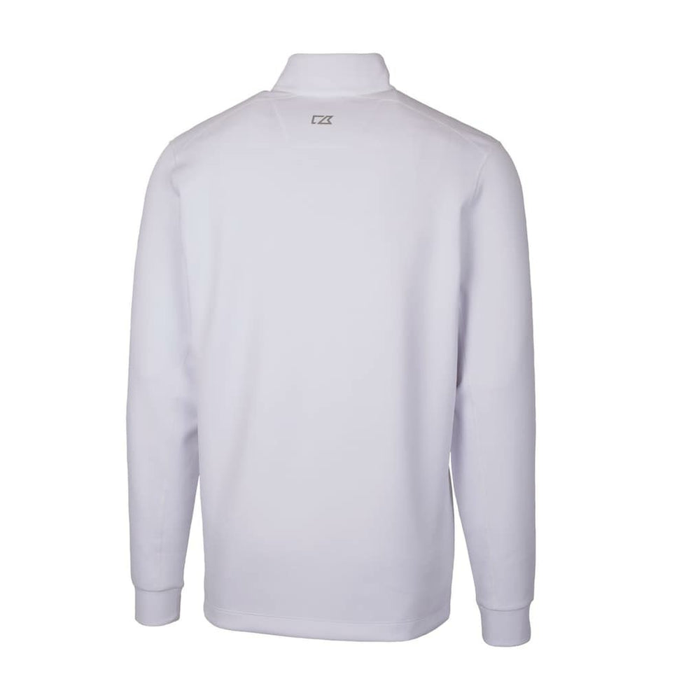 Philadelphia Eagles Cutter & Buck Traverse Stretch Quarter-Zip Pullover White - NFL