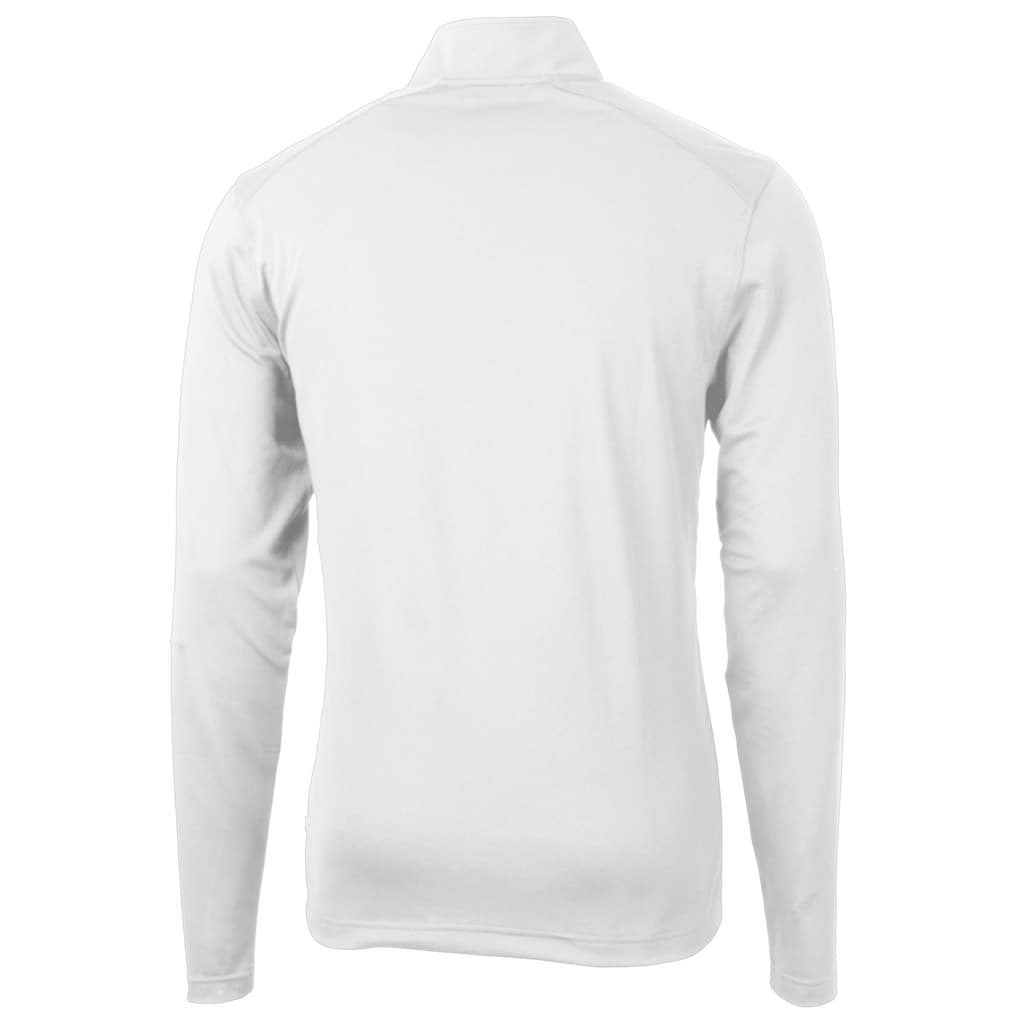 Philadelphia Eagles Cutter & Buck Virtue Eco Pique Recycled Quarter-Zip Pullover White - NFL