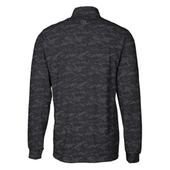 Philadelphia Eagles Cutter & Buck Traverse Camo Print Stretch Quarter-Zip Pullover Black - NFL