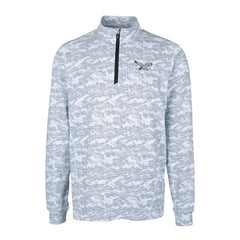 Philadelphia Eagles Cutter & Buck Traverse Camo Print Stretch Quarter-Zip Pullover Charcoal - NFL
