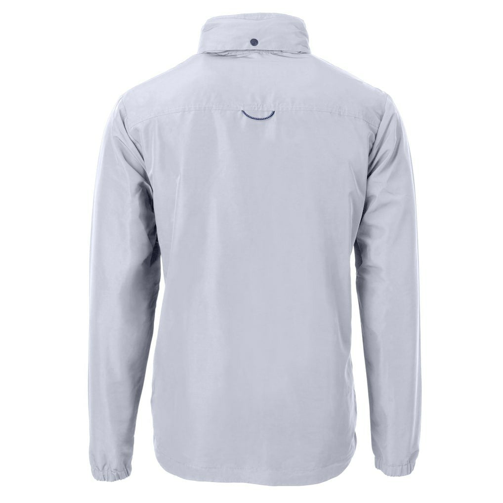 Philadelphia Eagles Cutter & Buck Charter Eco Recycled Full-Zip Jacket Silver - NFL