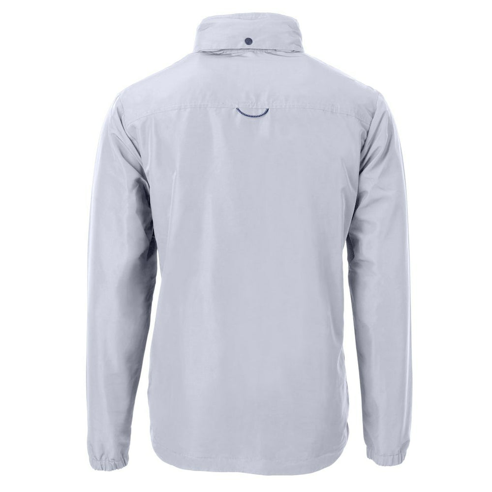 Philadelphia Eagles Cutter & Buck Charter Eco Recycled Full-Zip Jacket Silver - NFL
