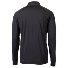 Philadelphia Eagles Cutter & Buck Eco Knit Stretch Recycled Quarter-Zip Pullover Black - NFL
