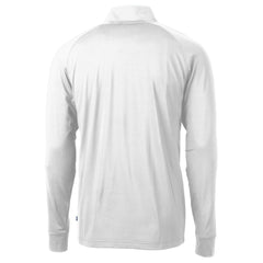 Philadelphia Eagles Cutter & Buck Eco Knit Stretch Recycled Quarter-Zip Pullover White - NFL