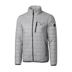 Philadelphia Eagles Cutter & Buck Rainier PrimaLoft Eco Insulated Full-Zip Puffer Jacket Silver - NFL