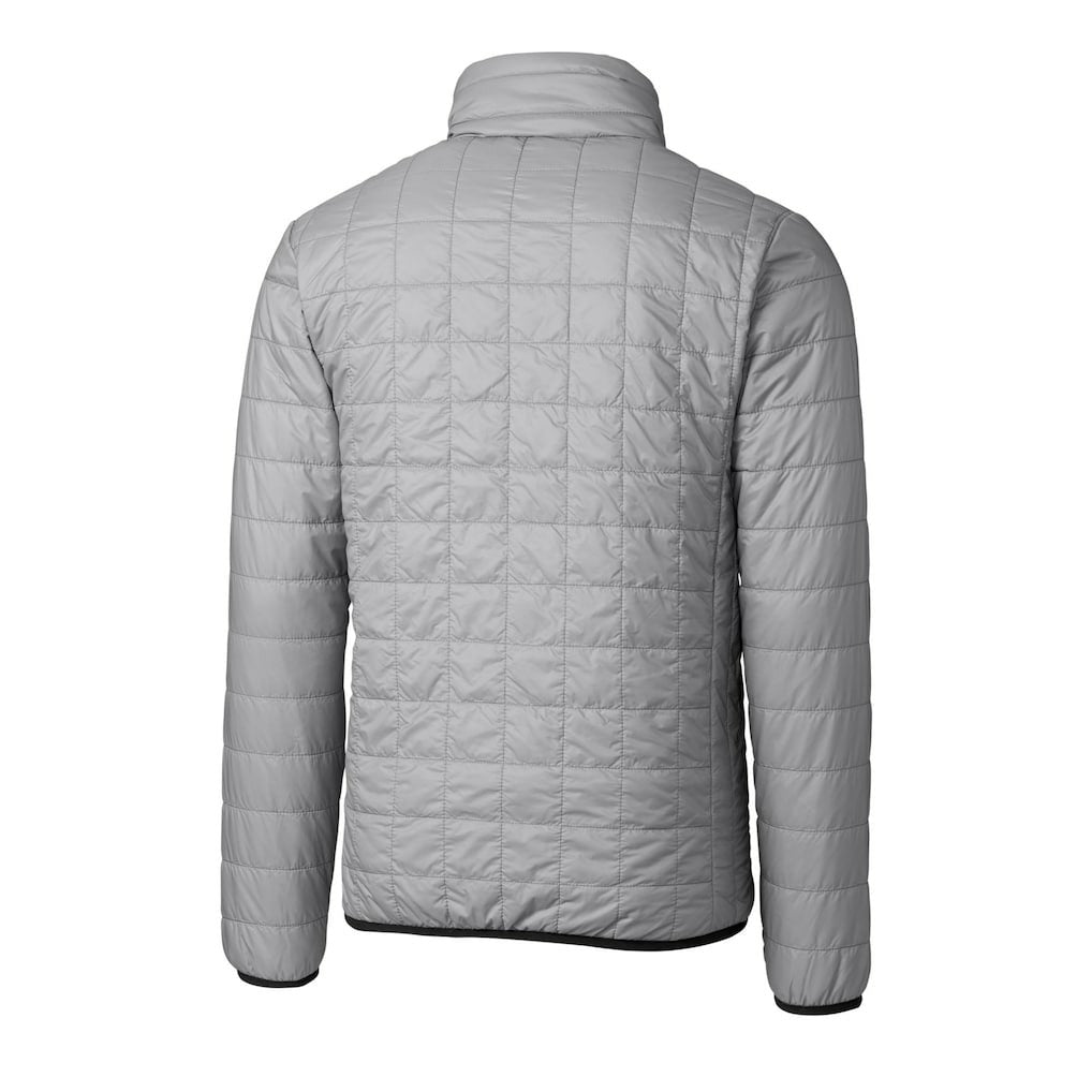 Philadelphia Eagles Cutter & Buck Rainier PrimaLoft Eco Insulated Full-Zip Puffer Jacket Silver - NFL
