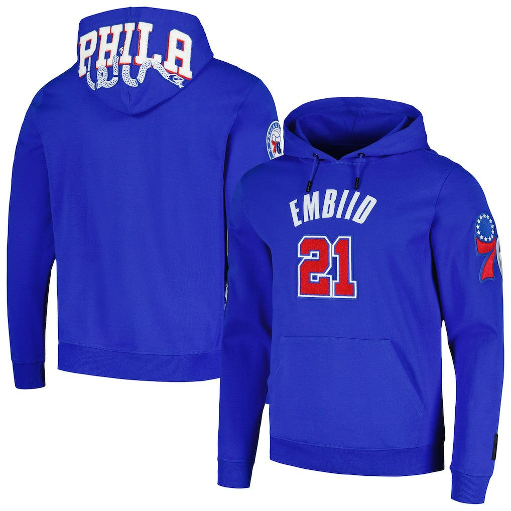 NBA - Joel Embiid Philadelphia 76ers Pro Standard Player Pullover Hoodie - Royal