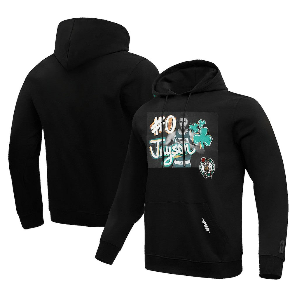 NBA - Jayson Tatum Boston Celtics Pro Standard Player Yearbook Pullover Hoodie - Black