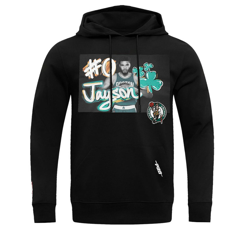NBA - Jayson Tatum Boston Celtics Pro Standard Player Yearbook Pullover Hoodie - Black