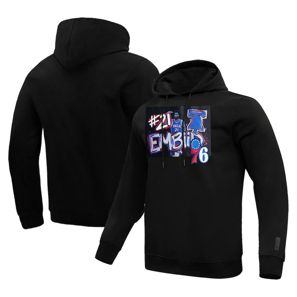 NBA - Joel Embiid Philadelphia 76ers Pro Standard Player Yearbook Pullover Hoodie - Black