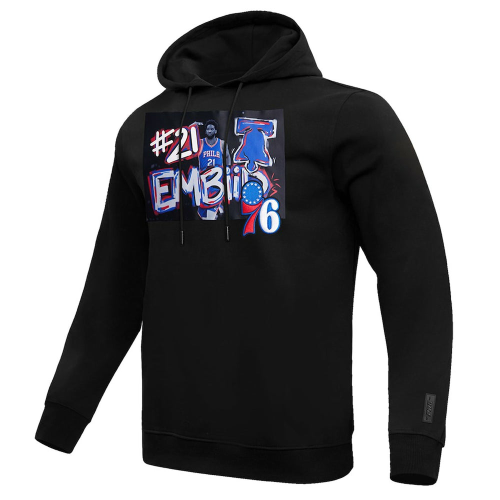 NBA - Joel Embiid Philadelphia 76ers Pro Standard Player Yearbook Pullover Hoodie - Black