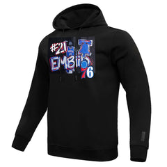 NBA - Joel Embiid Philadelphia 76ers Pro Standard Player Yearbook Pullover Hoodie - Black