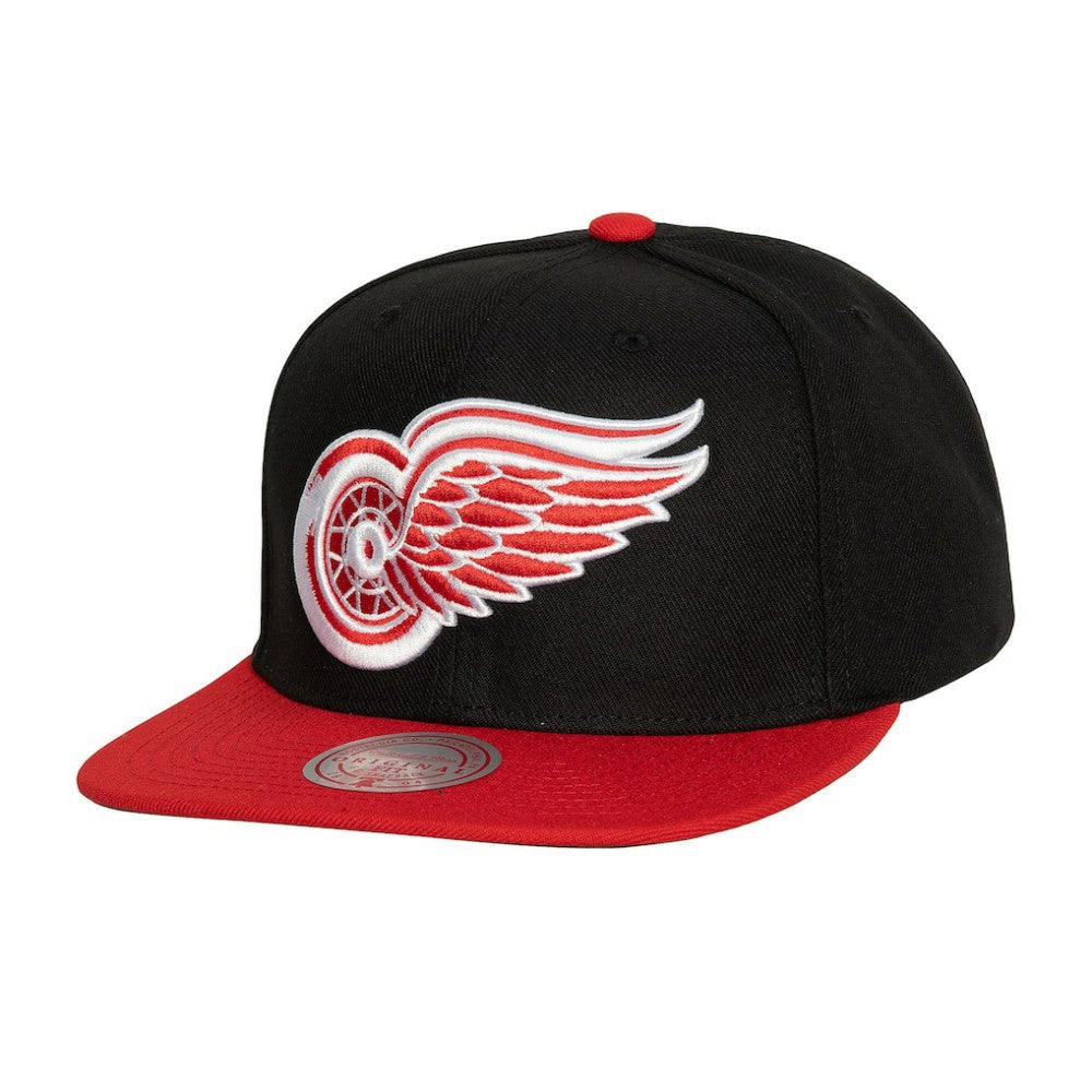 Detroit Red Wings - Mitchell & Ness Core Team Ground 2.0 Snapback Hat Black