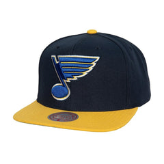 St. Louis Blues - Mitchell & Ness Core Team Ground 2.0 Snapback Hat Navy