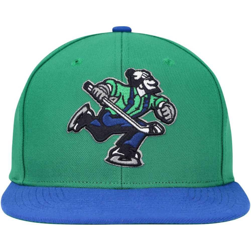 Vancouver Canucks - Mitchell & Ness Core Team Ground 2.0 Snapback Hat Green